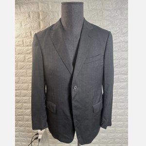 Z Zegna Mens Blazer Sport Coat Two Button Jacket Wool Size 40S Casual Suits